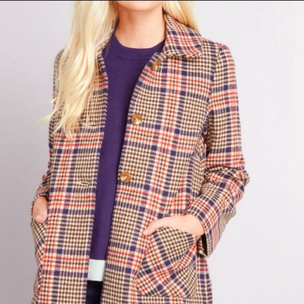 NWT Modcloth Louche English Pea Coat - Picture 3 of 9